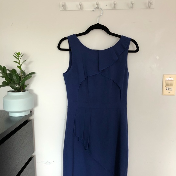 BCBG Blue Cocktail / Office Dress - Picture 3 of 3